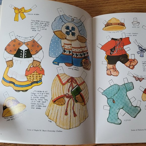 Vintage Teddy Bear Paper Dolls by Crystal Collins - Picture 8 of 16